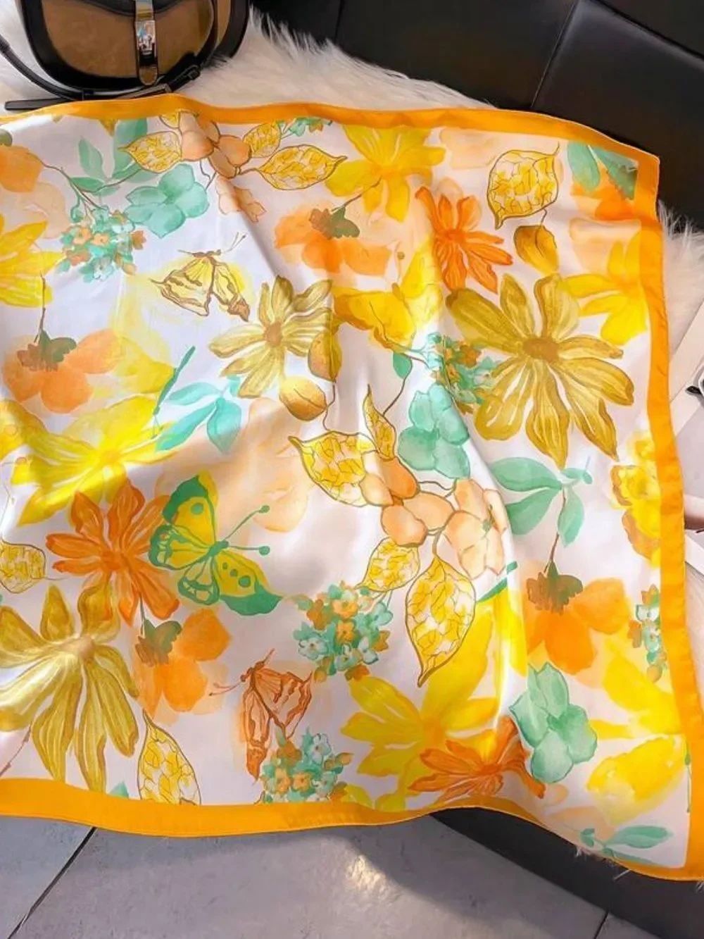 Bright FloralโScarf S147